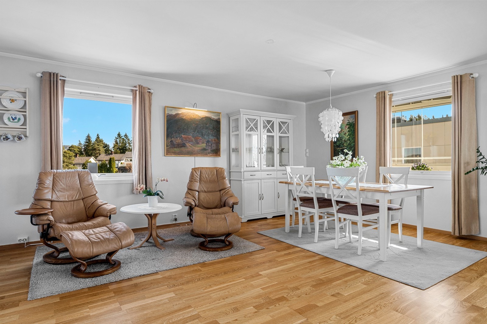 Det opprinnelig tredje soverommet var der dagens spisestue står Galleribilde