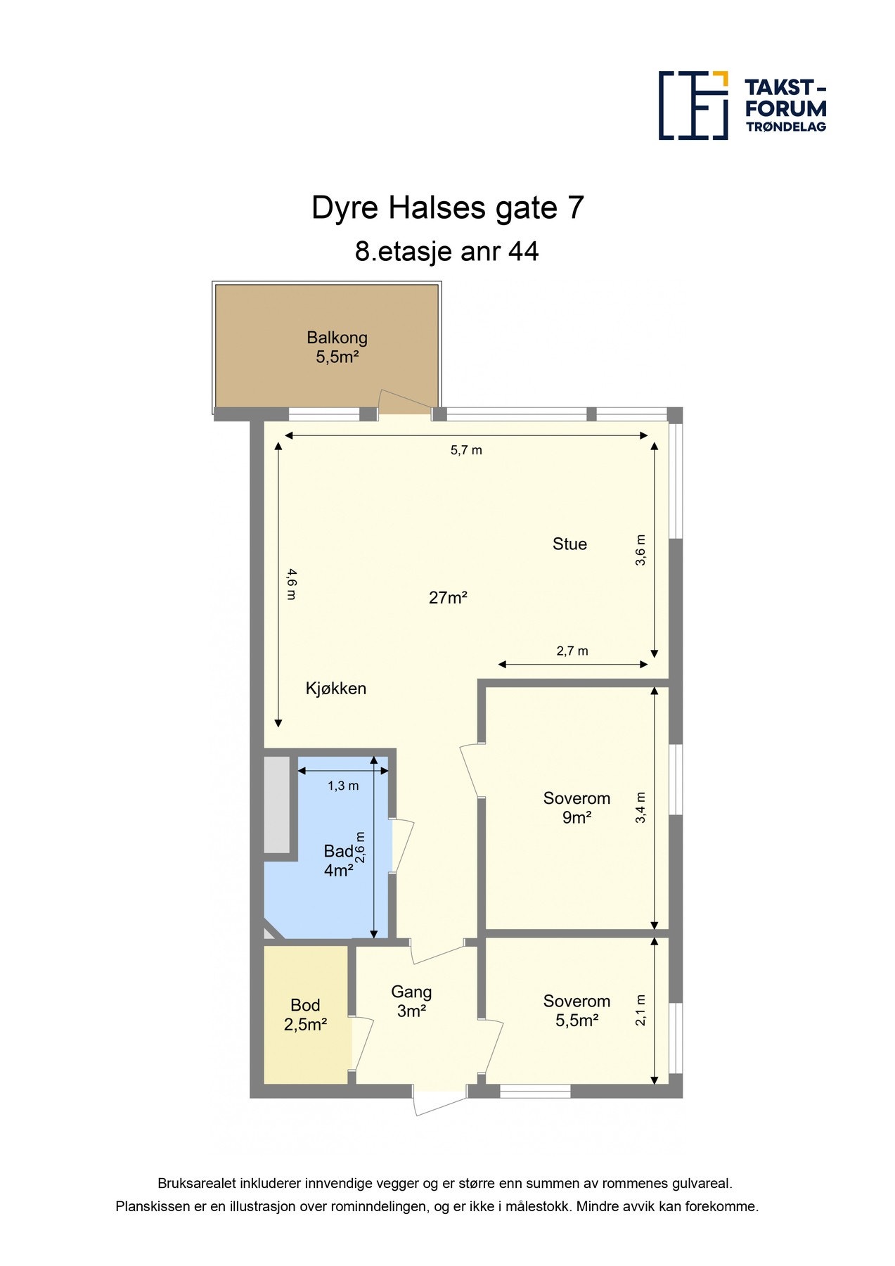 Fin og praktisk planløsning med god arealfordeling mellom rommene. Galleribilde