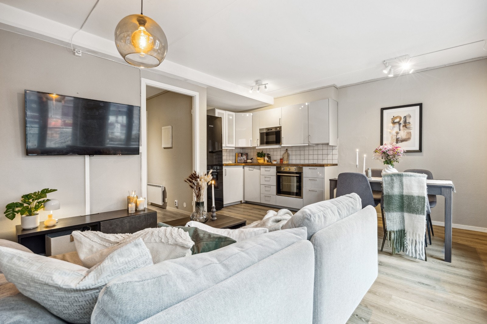 Leiligheten har en smart og praktisk planløsning. Galleribilde