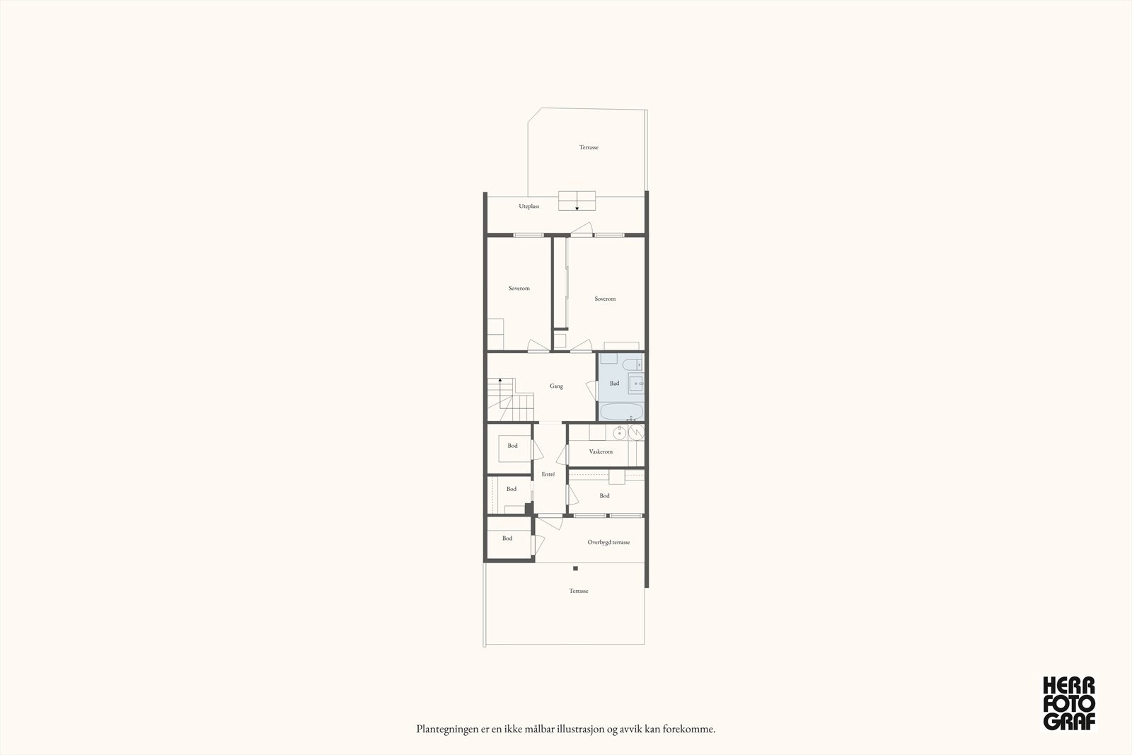 Plantegning 1. etg. Galleribilde