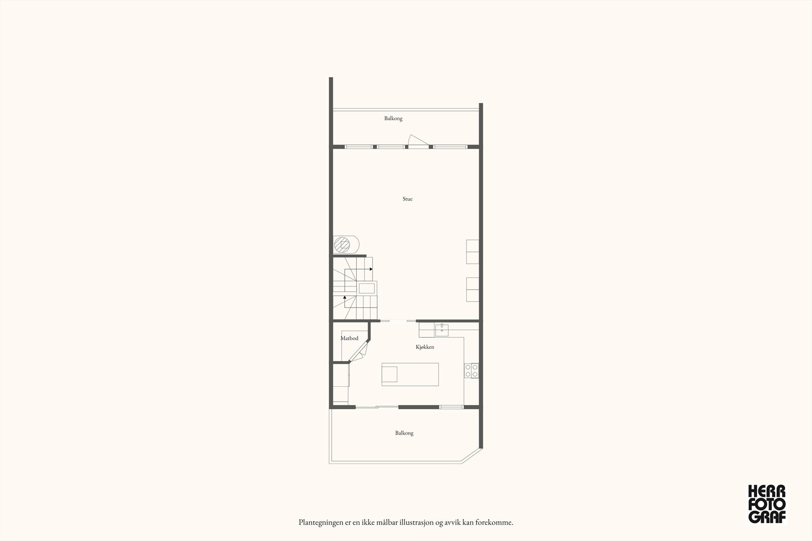 Plantegning 2 etg. Galleribilde