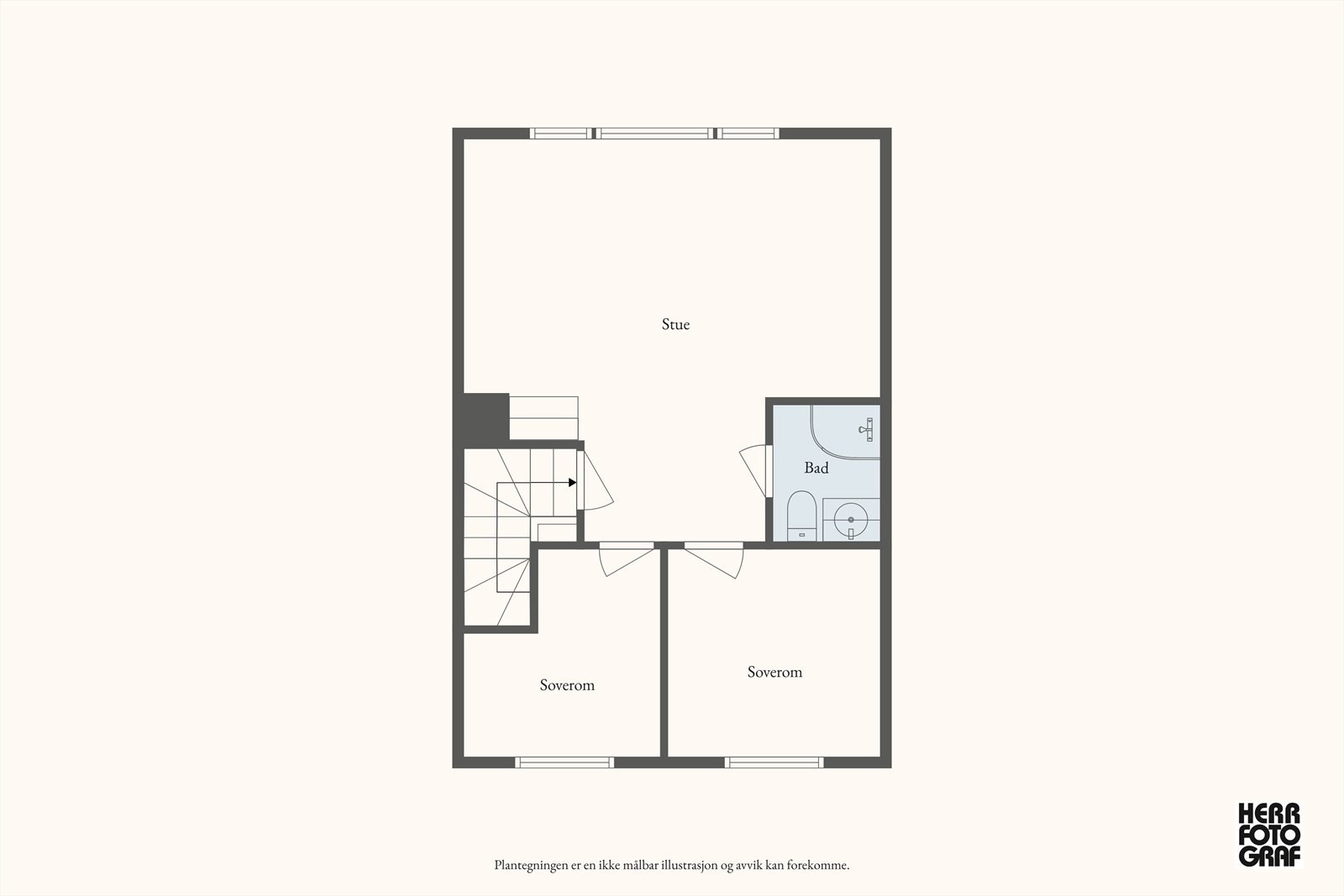 Plantegning loft. Galleribilde