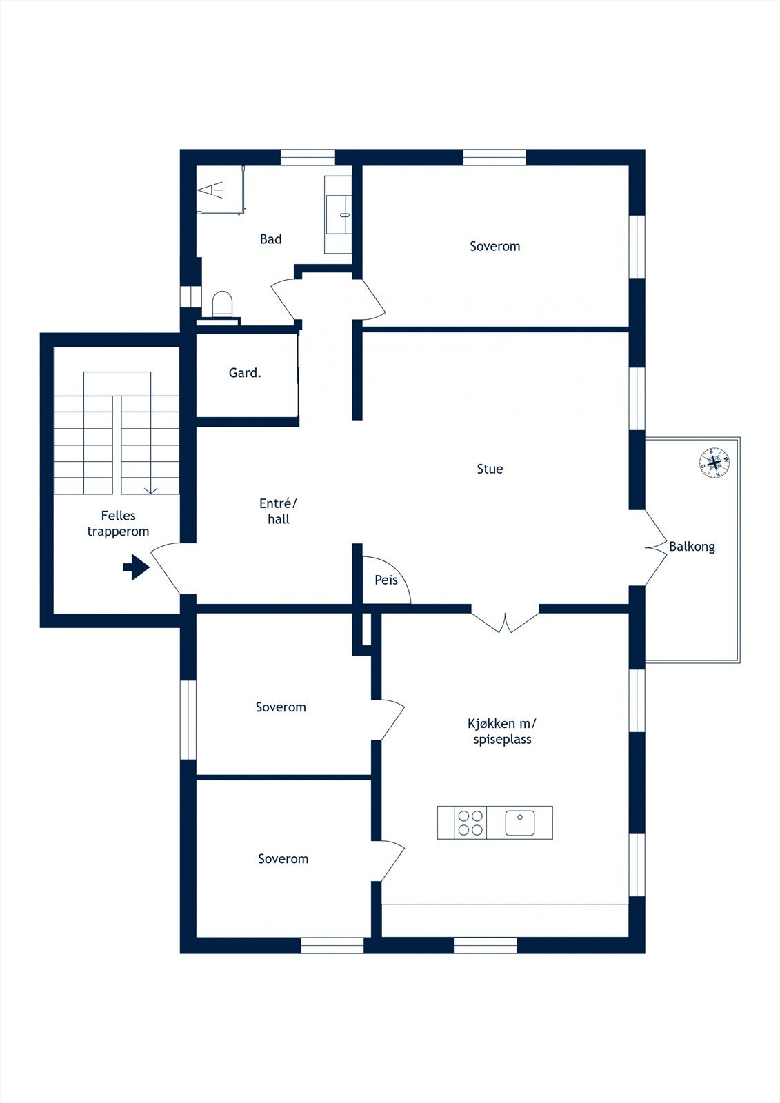 Alternativ plantegning. Galleribilde