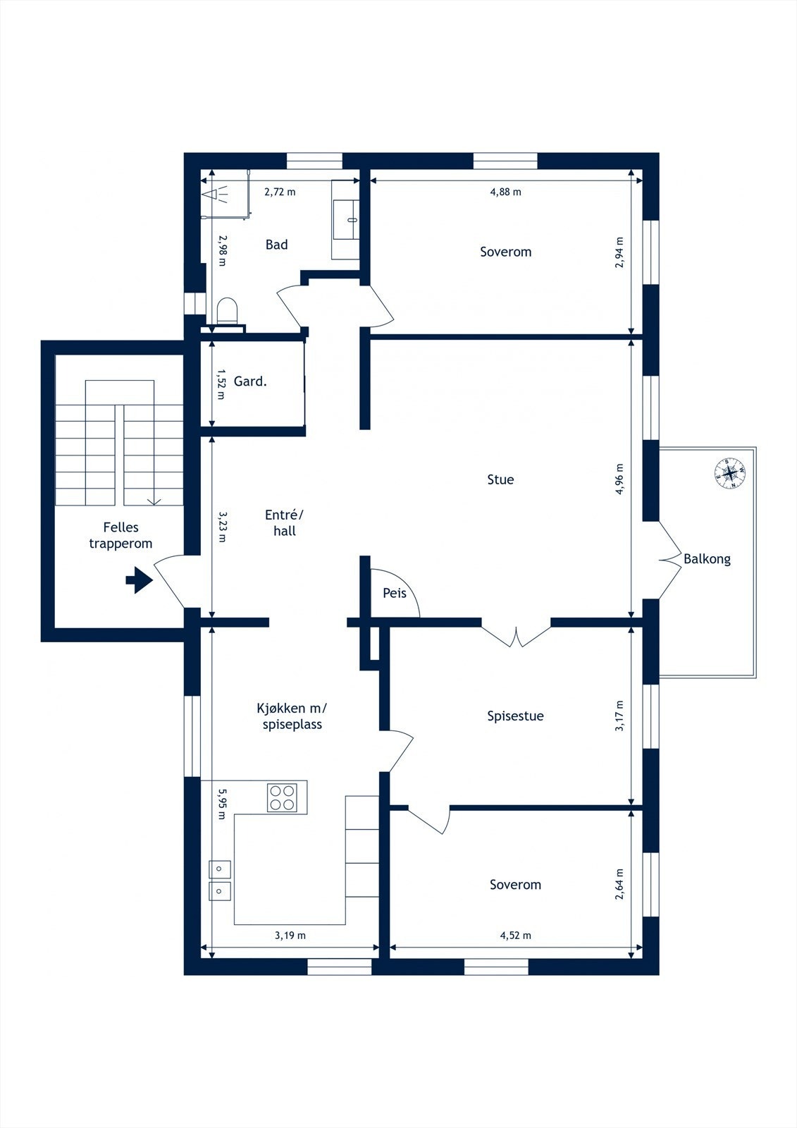 Nåværende plantegning. Galleribilde