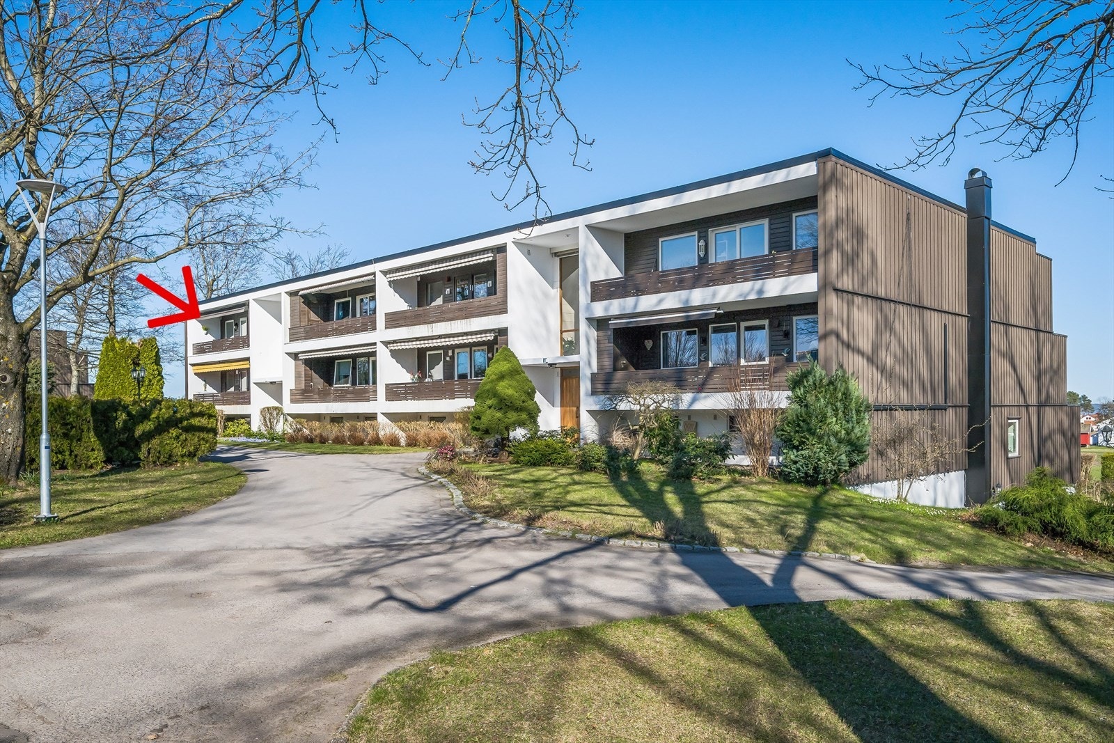 Fasade sett fra adkomstveien. Galleribilde