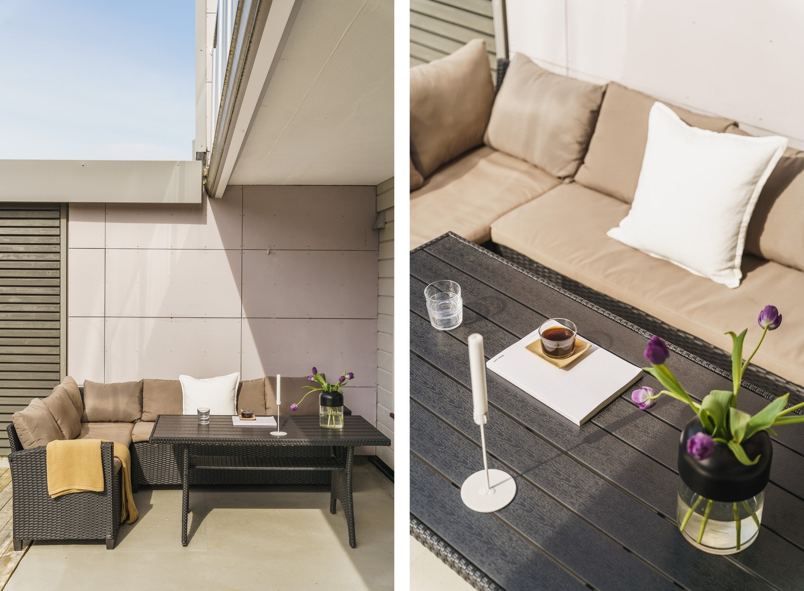 God plass til ønsket utemøblement. Her er det fine solforhold, og alt ligger til rette for å kunne nyte varme sommerdager her. Galleribilde