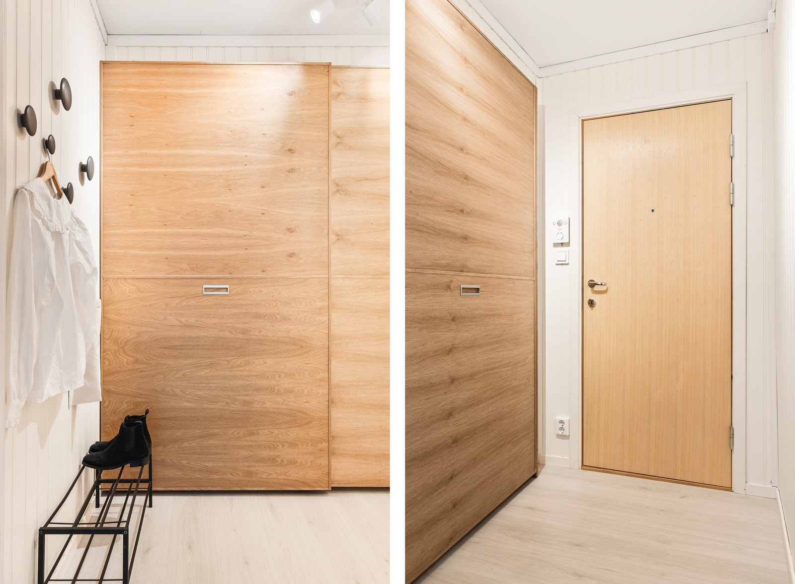 Entré med plass for klesoppheng og oppbevaring av sko. Galleribilde