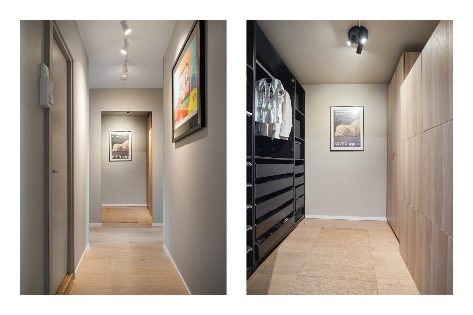 Mellom soverom 1 og 2, er det adkomst inn til et praktisk omkledningsrom med gode lagringsmuligheter. Galleribilde