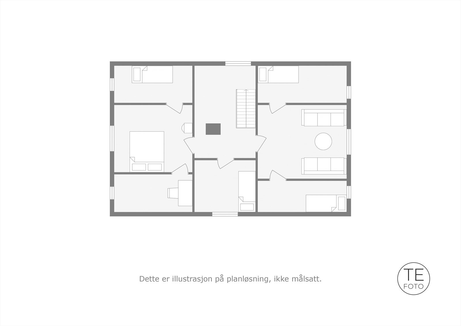 Plantegning 2. etasje Galleribilde