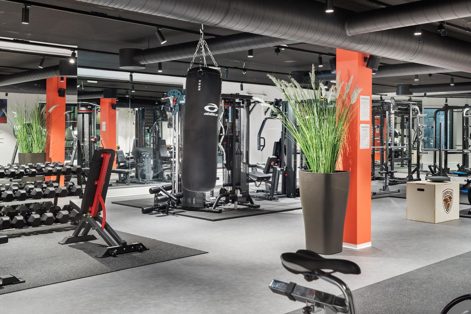 Treningsrommet er på hele 250 kvm. Galleribilde