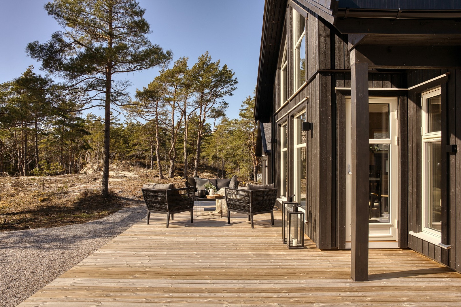 Hyggelig terrasse på 29 kvm Galleribilde