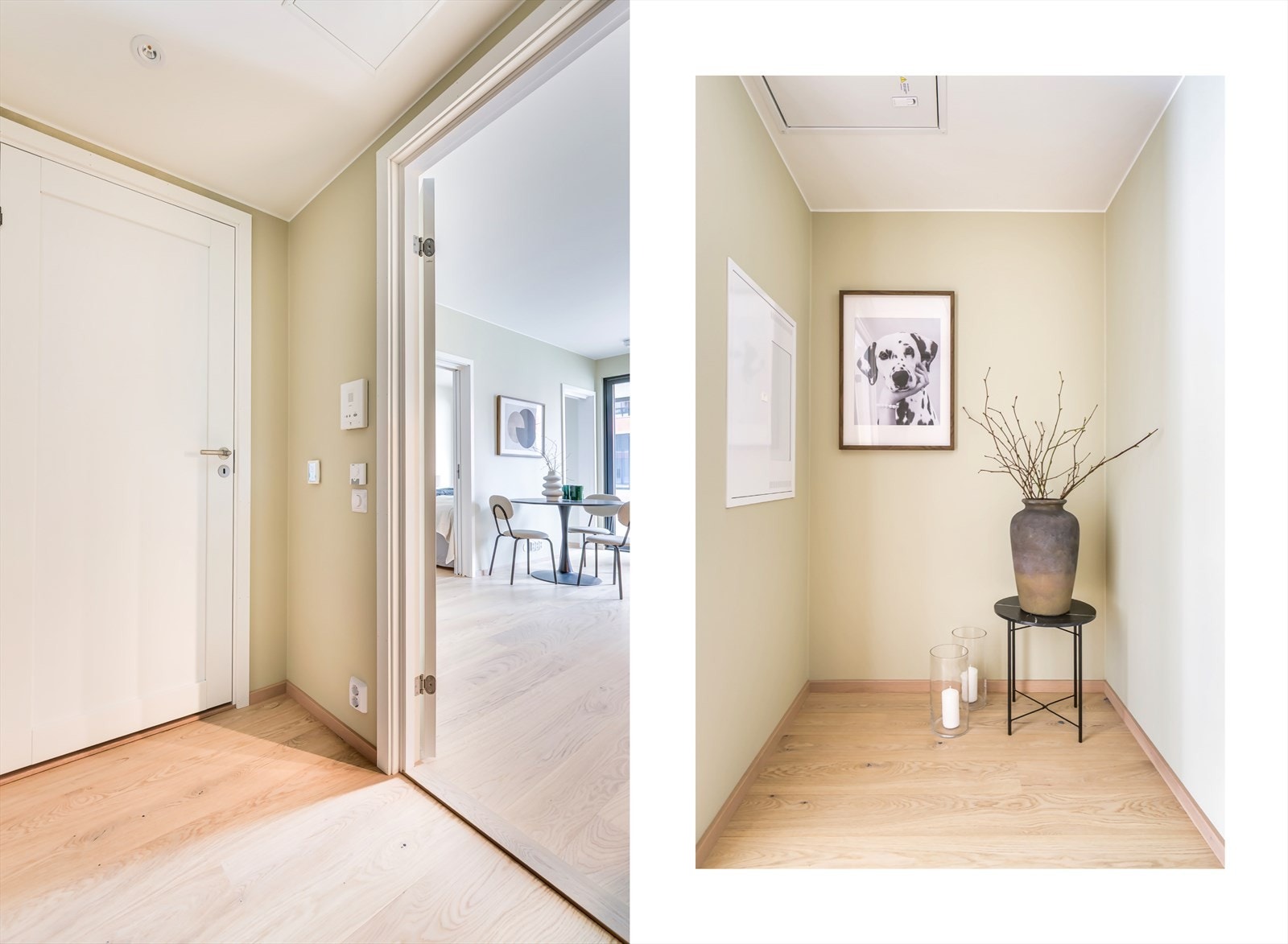 Romslig gang/entré med god plass til klesavheng Galleribilde