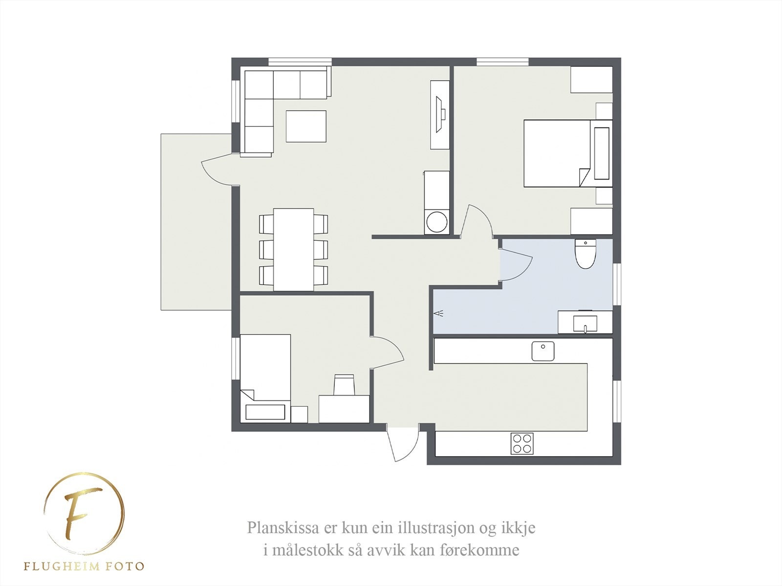 Planteikning Galleribilde