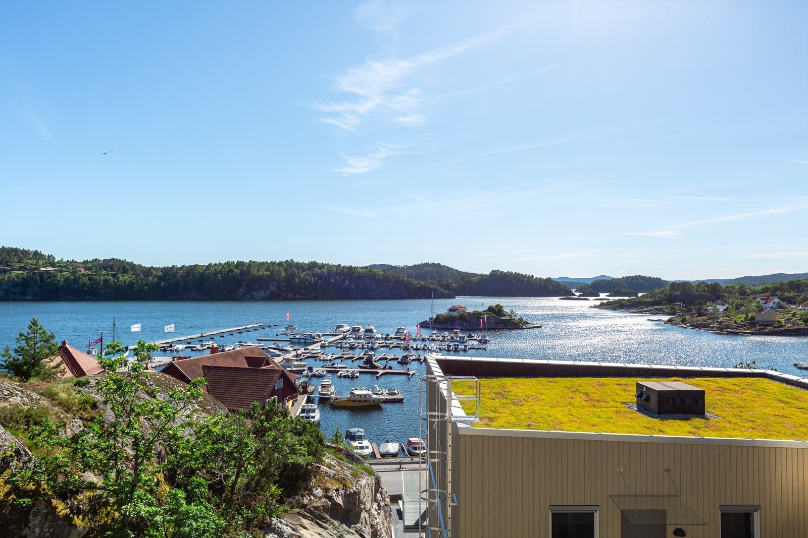 Nydelig utsikt fra terrasse Galleribilde
