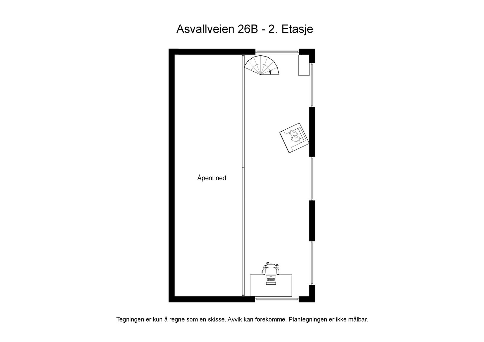 Plantegning 2. Etasje. Galleribilde