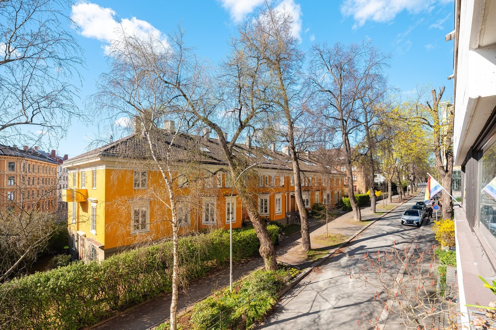 Enveiskjørt vei utenfor. Galleribilde