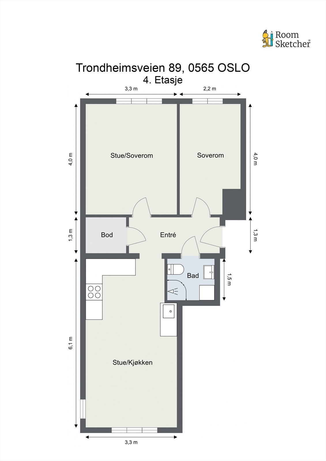 - Vi viser deg plantegning tidlig, slik at du får orientert deg - Galleribilde
