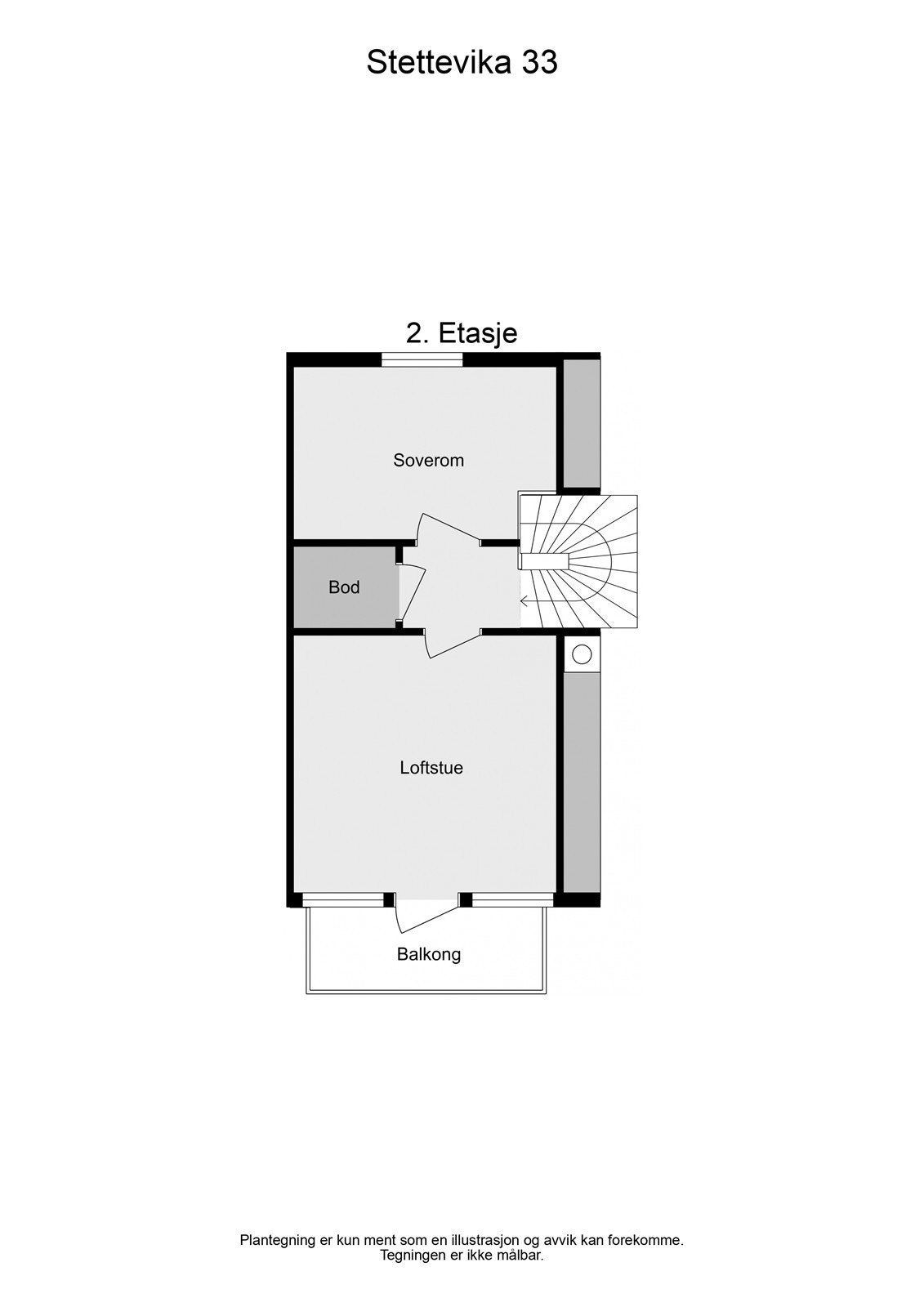 Planskisse 2. etasje Galleribilde