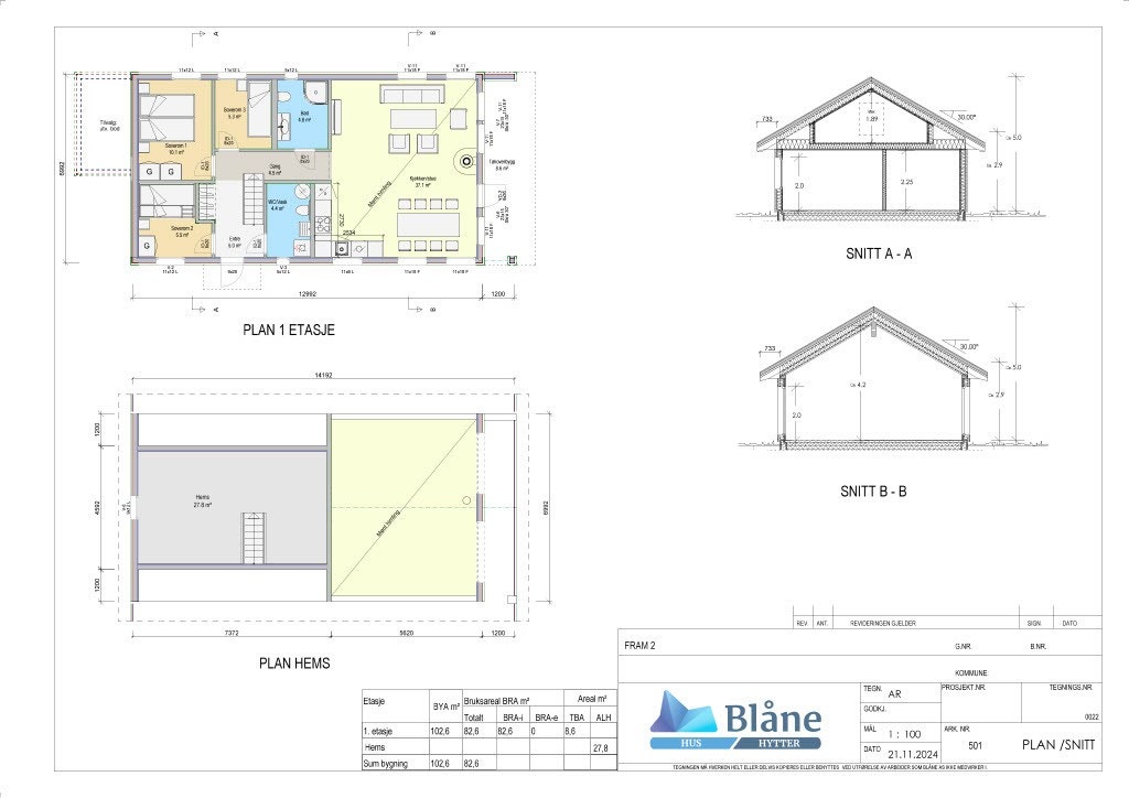 Plantegning Galleribilde