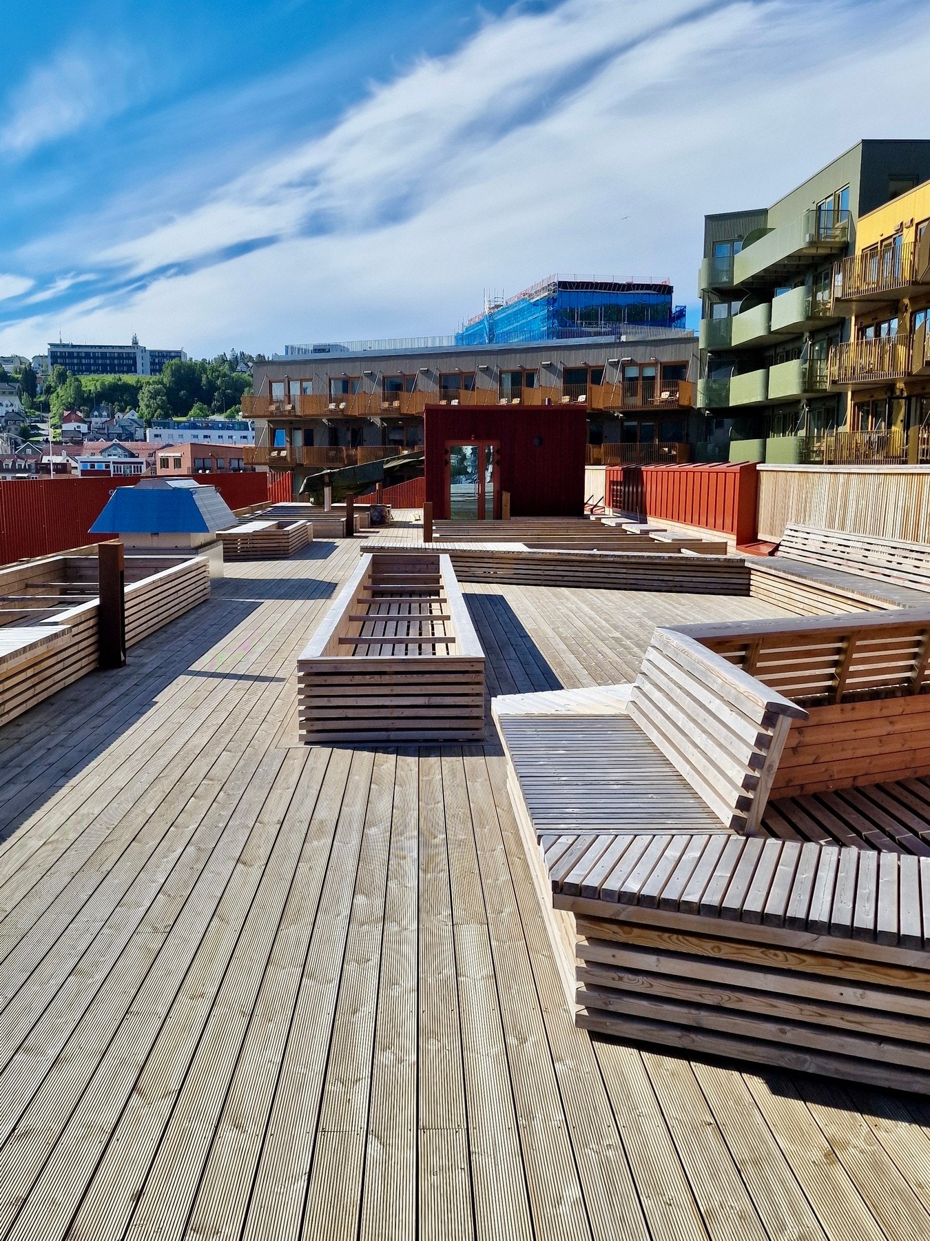 Her er det koselige soner du kan sitte og nyte sola. Galleribilde