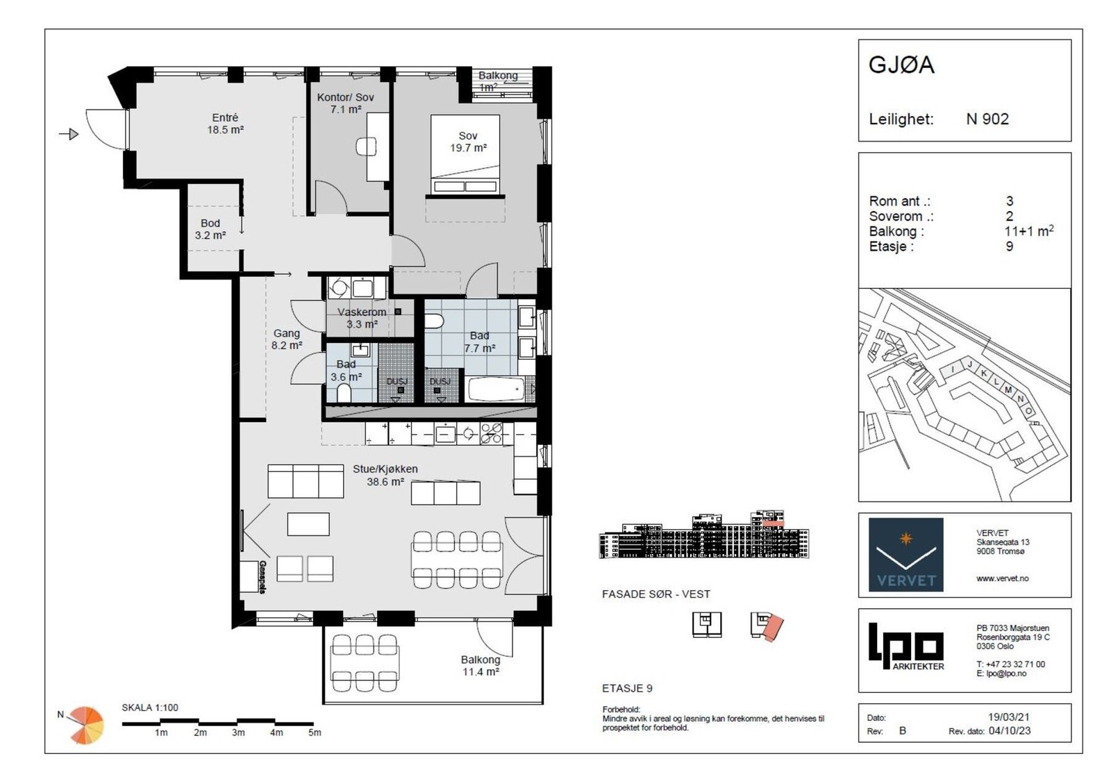 Planskisse Galleribilde