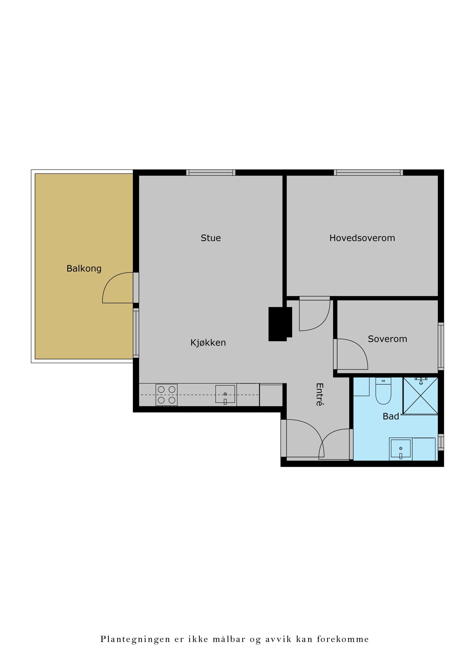 Veiledende plantegning. Galleribilde