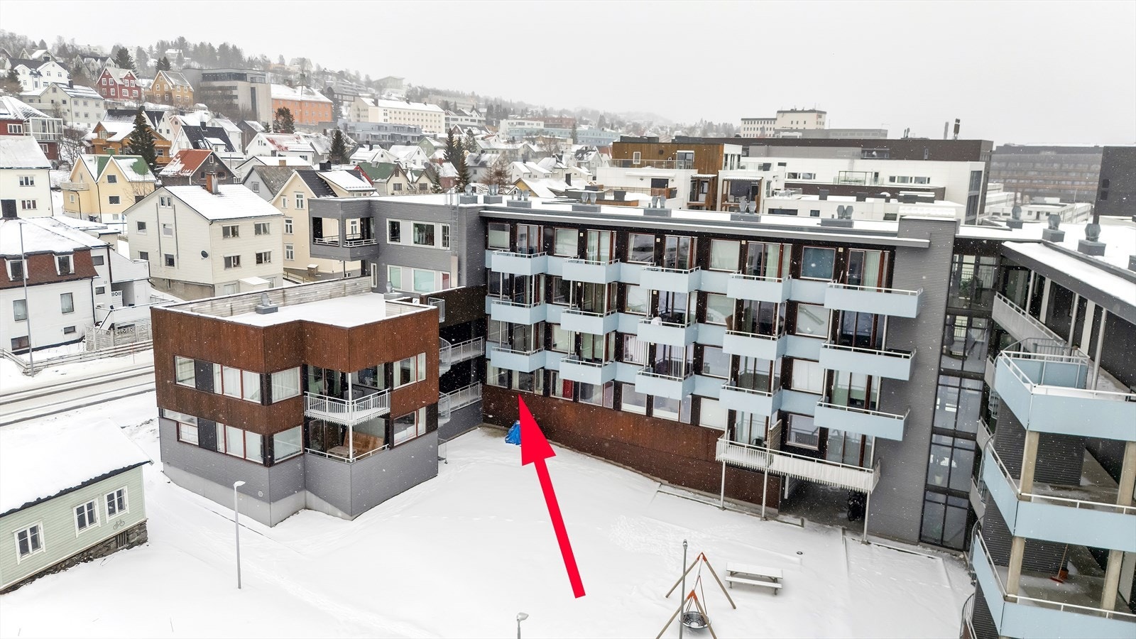 Boområdet består i hovedsak av nyere boligblokker med lite støy og høy trivselsfaktor. Galleribilde