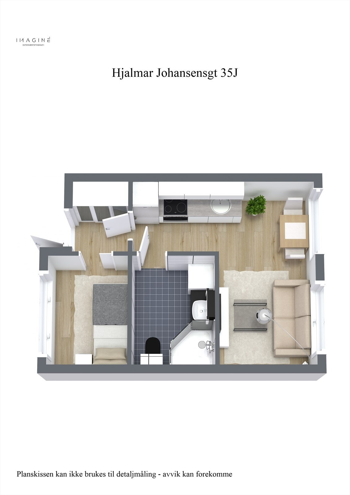 Hjalmar Johansensgt 35J - 3D Galleribilde