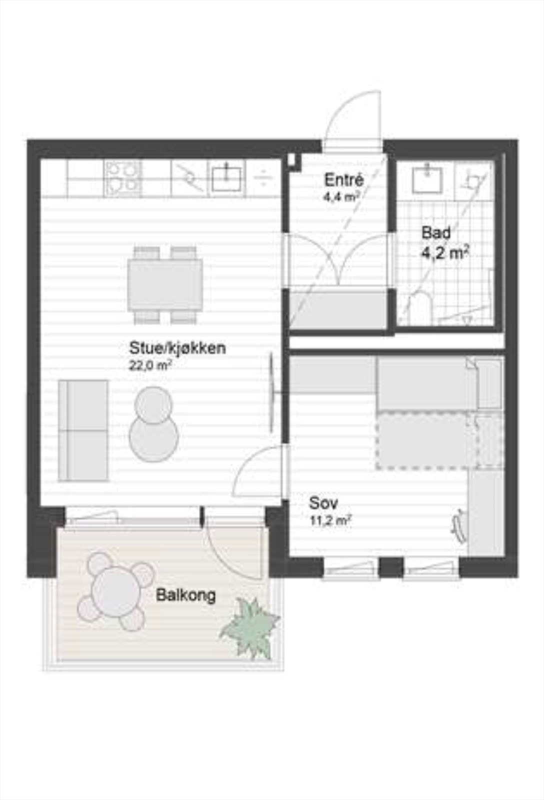 Plantegning er fra utbygger (avvik kan forekomme) Galleribilde