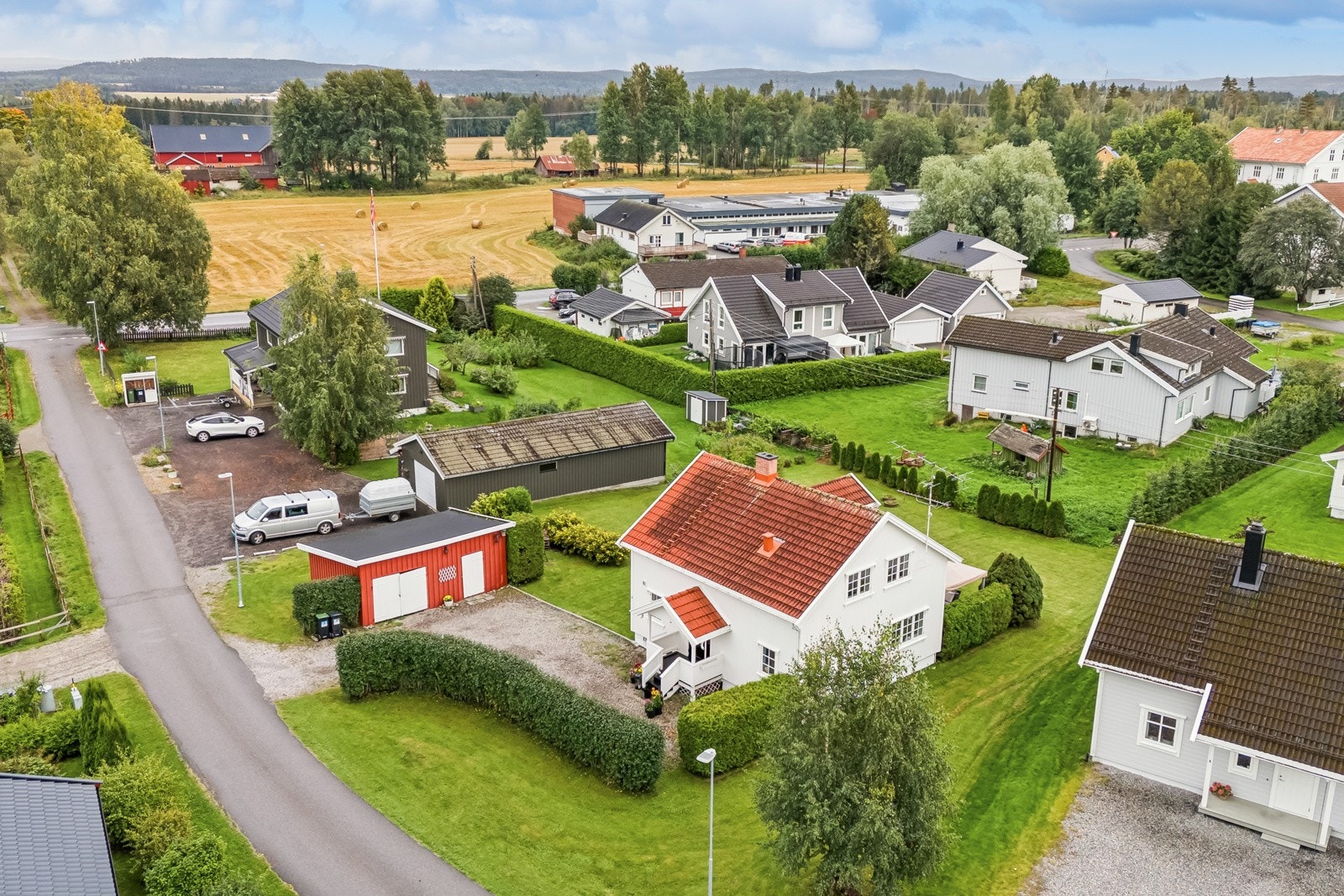 Boligfeltet er veletablert og pent gjennomført. Galleribilde