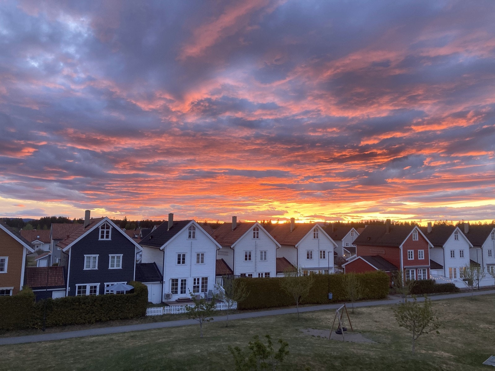 Selgers bilde av solnedgang Galleribilde
