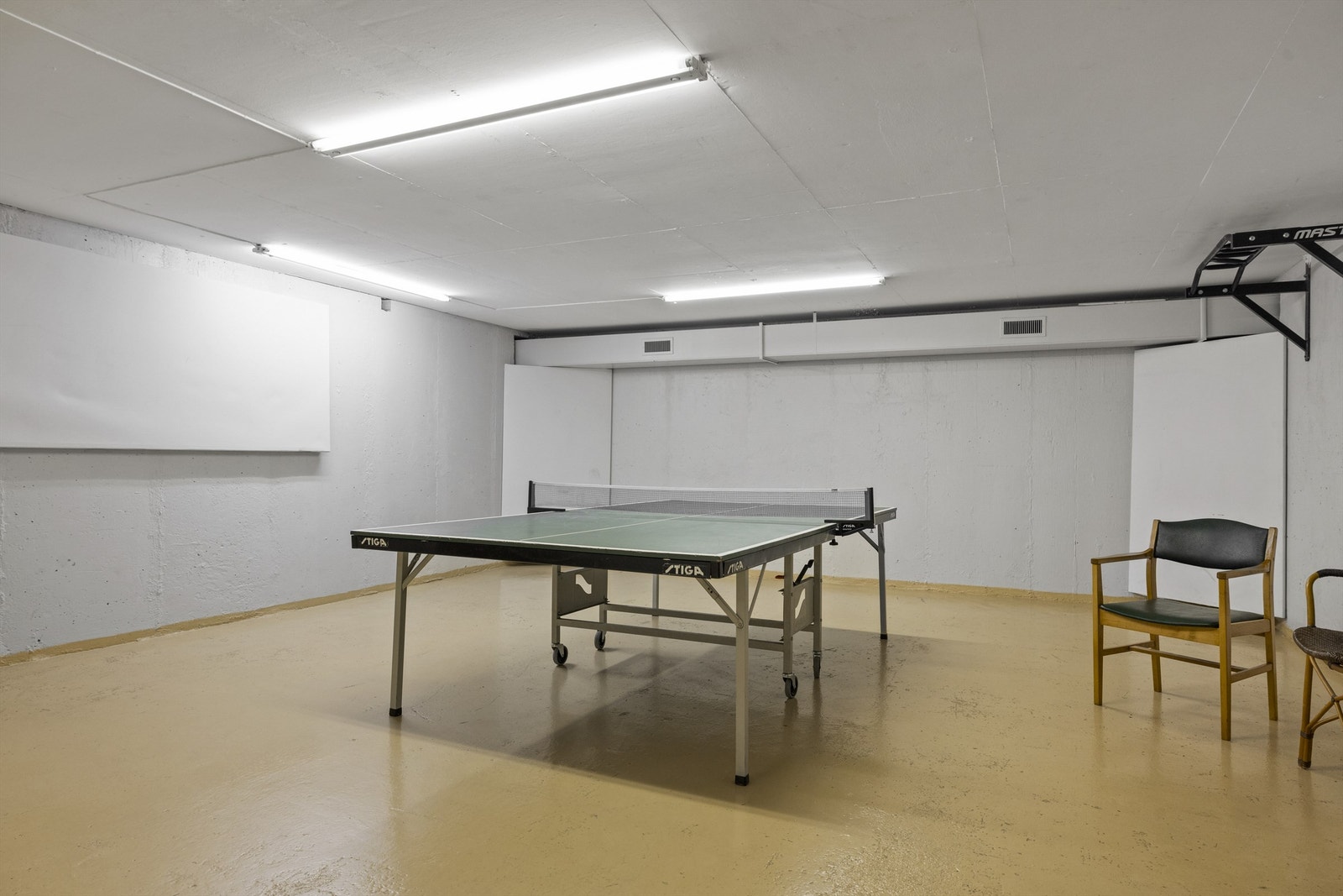 Treningsrom og gjesteleilighet ligger i samme bygg som leiligheten Galleribilde