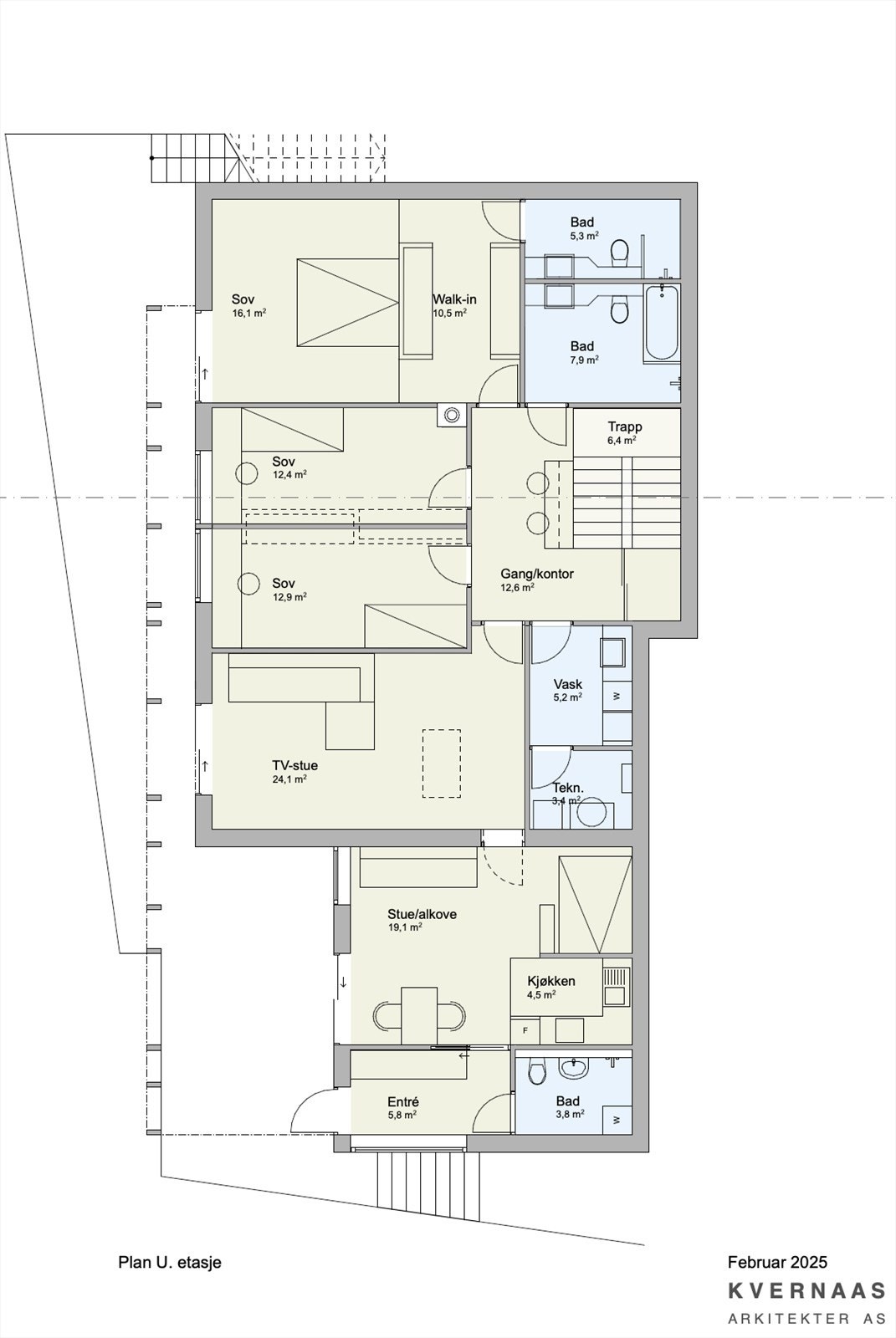 Mulighetsstudie - U. etg. Galleribilde