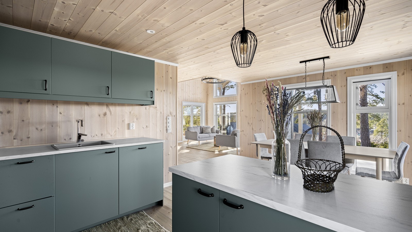 Praktisk og sosial kjøkkenøy Galleribilde