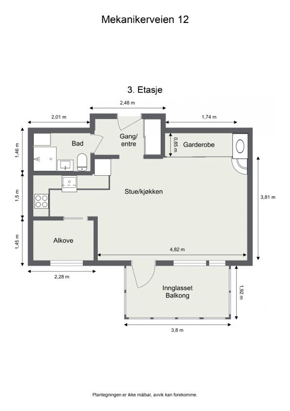 Plantegning- Mekanikerveien 12 Galleribilde