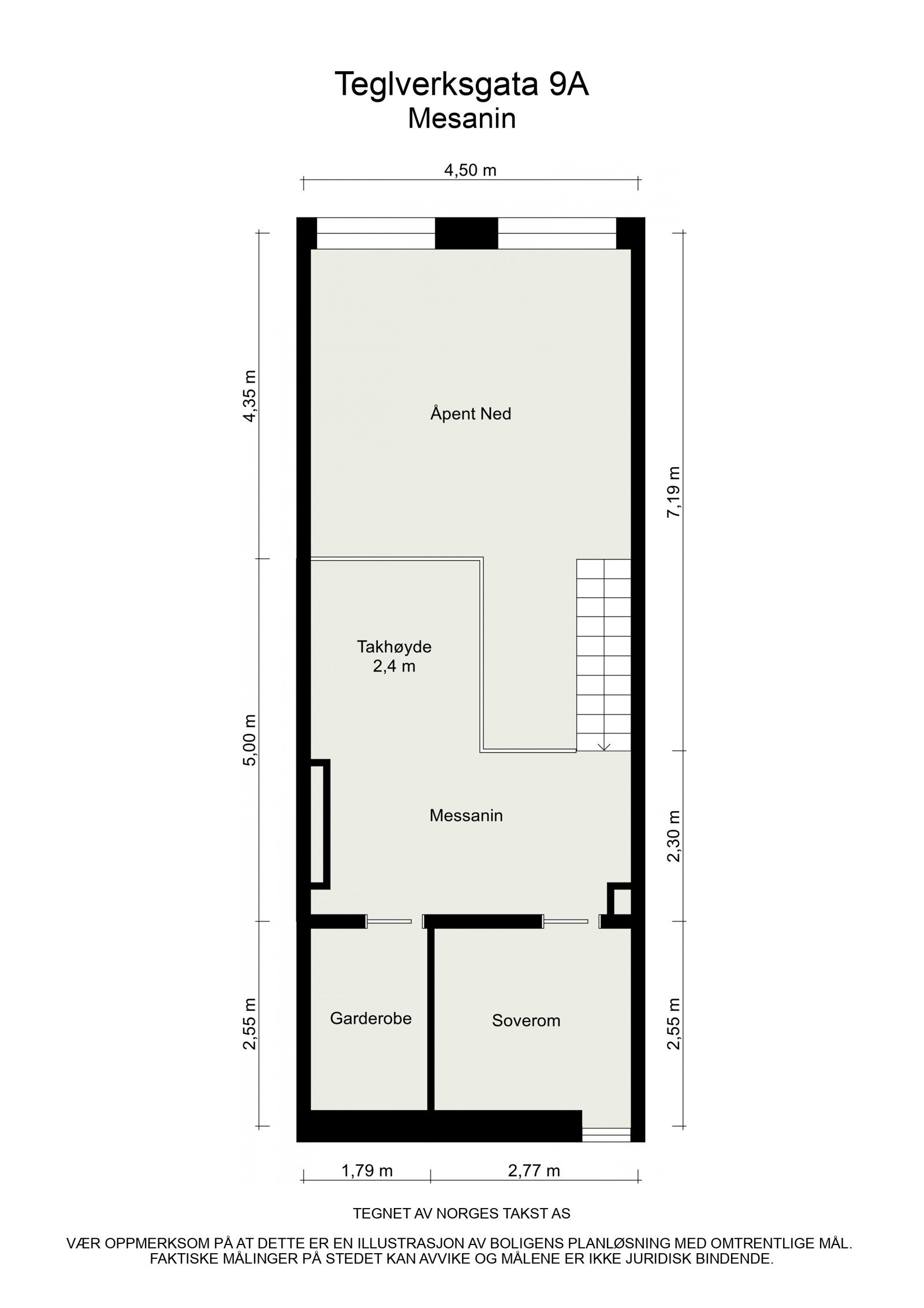 Plantegning - mesanin Galleribilde