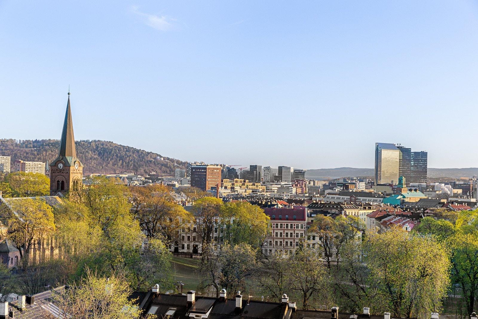 Utsikt fra takerrasse Galleribilde