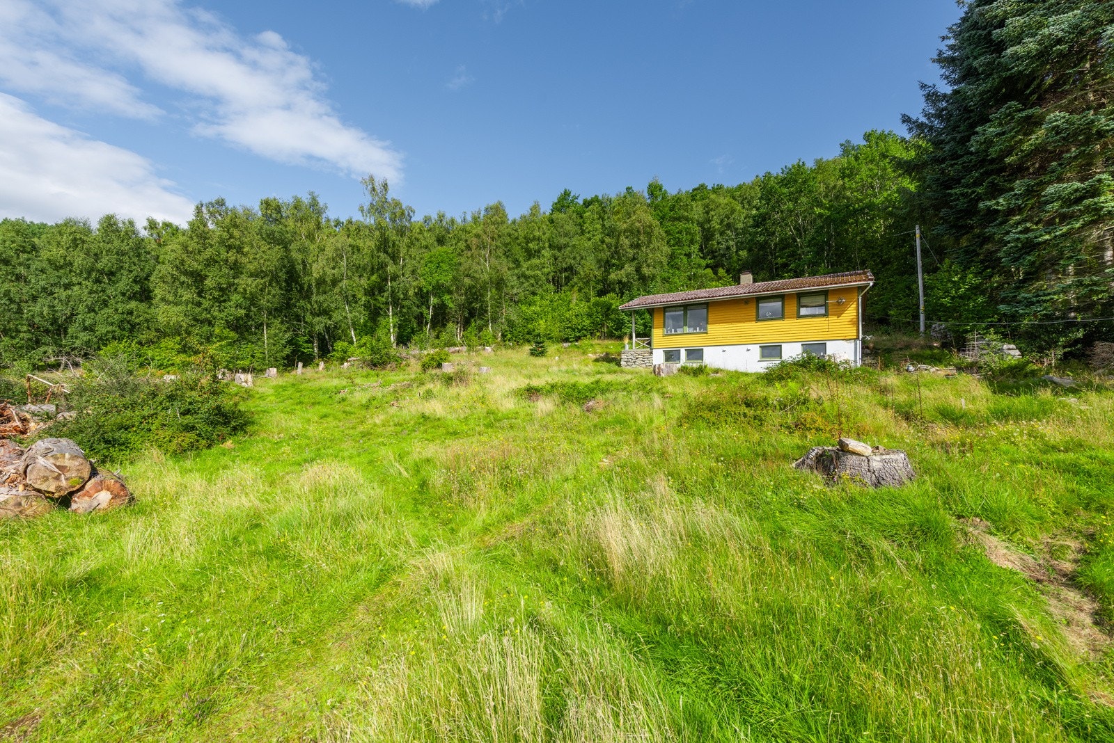 Eiendommen sett fra sjøsiden. Galleribilde