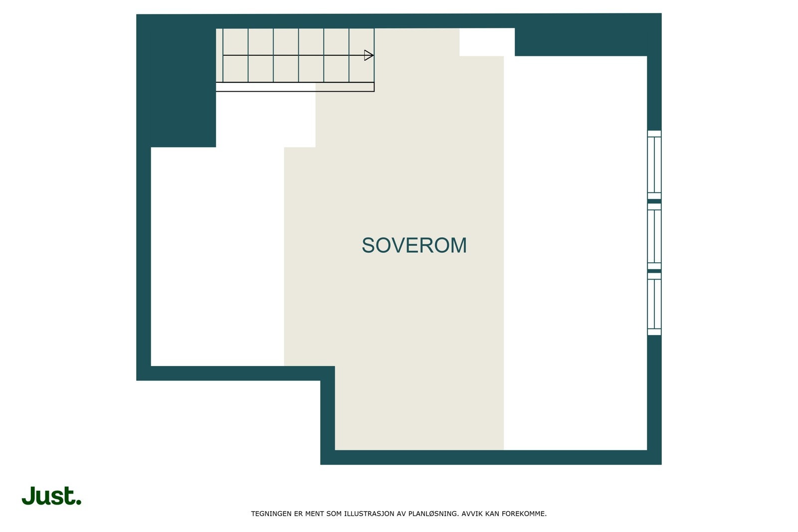 Planskisse loftsetasje Galleribilde