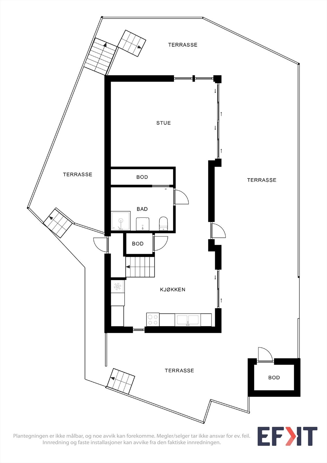 Plantegning 1.etasje Galleribilde