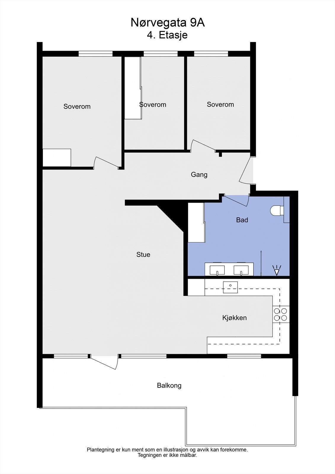 Planskisse Galleribilde