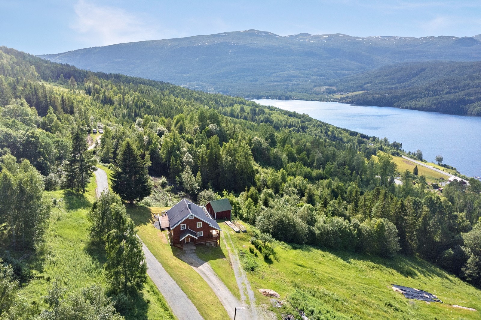 Rundt eiendommen vokser det skig av variabel kvalitet. Galleribilde