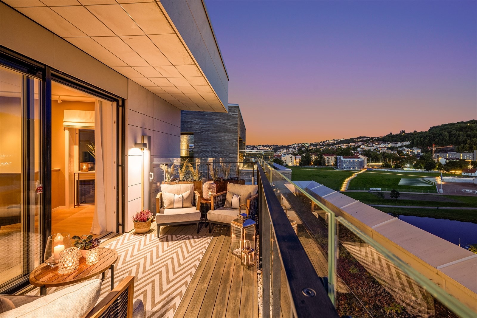 Her er det nydelig utsikt mot Ekeberg og Middelalderparken Galleribilde