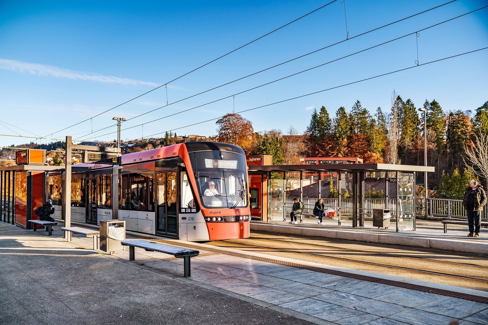 - Skjoldskiftet bybanestopp i kort gangavstand fra huset - Galleribilde