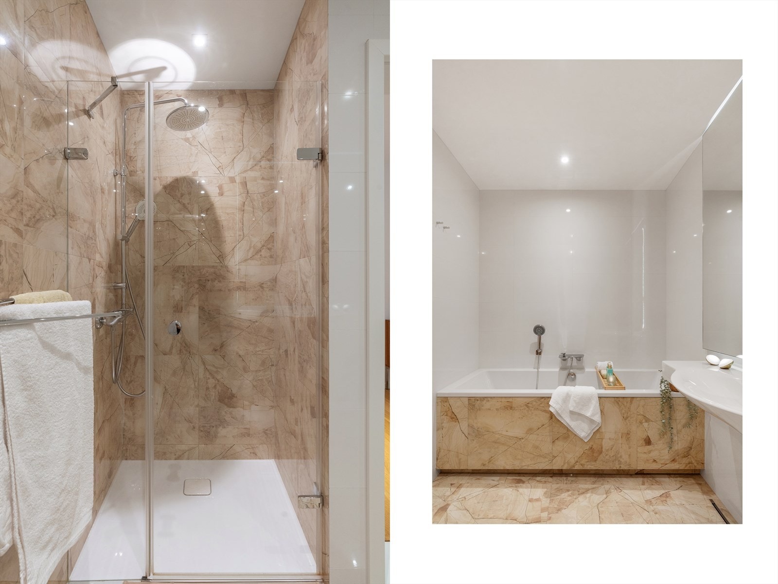 - Her får du en ekte spafølelse, med både badekar og dusj - Galleribilde