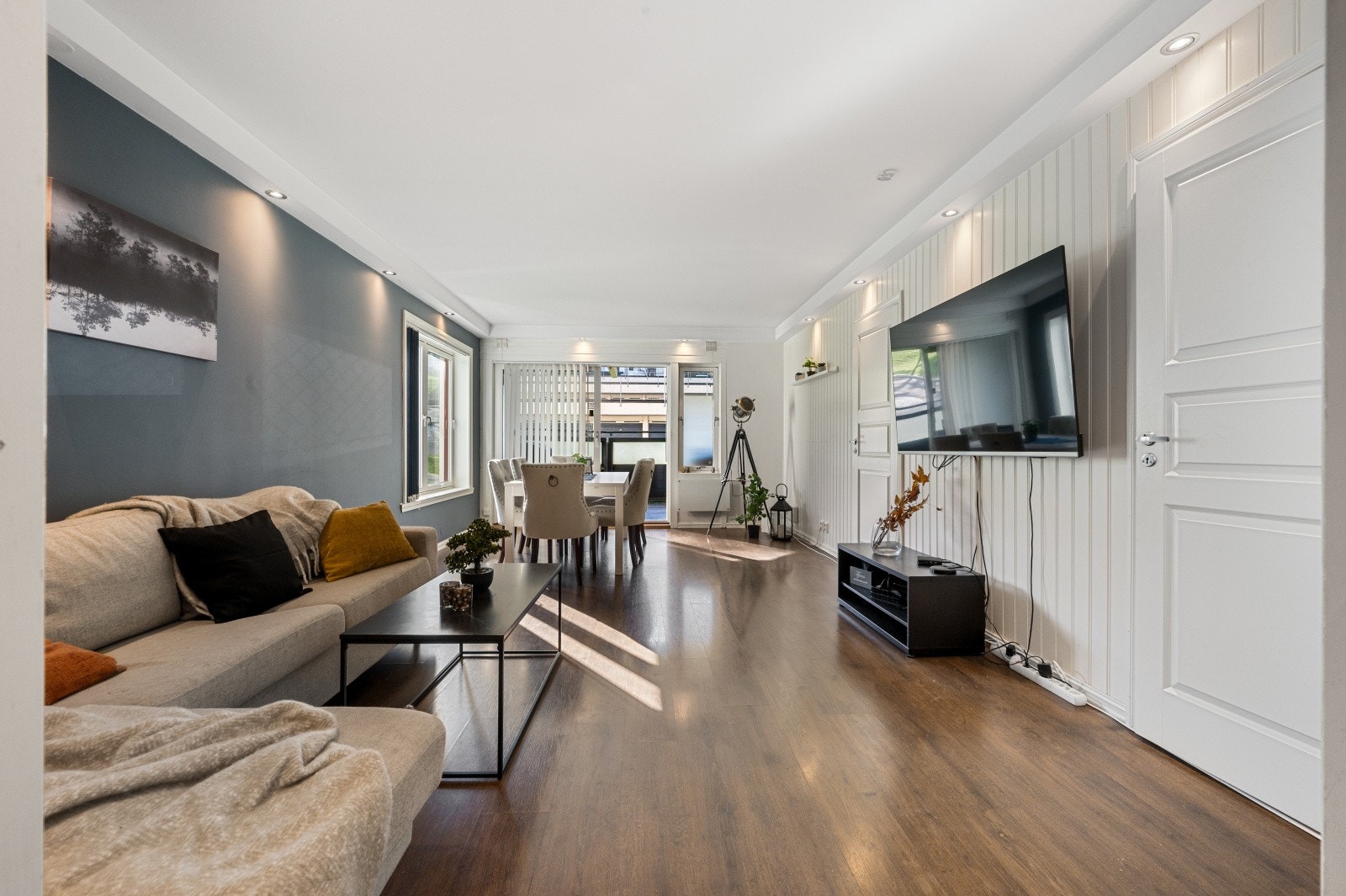 Rommets utforming gjør det enkelt å innrede i ulike soner. Galleribilde