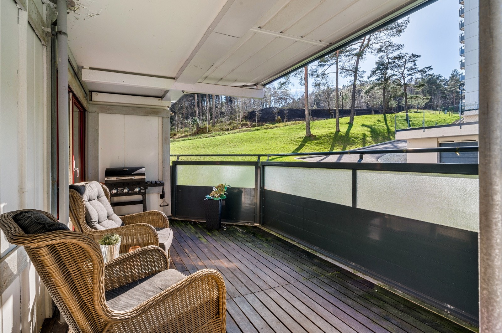 Det er god plass til å innrede med ønsket utemøblement. Galleribilde