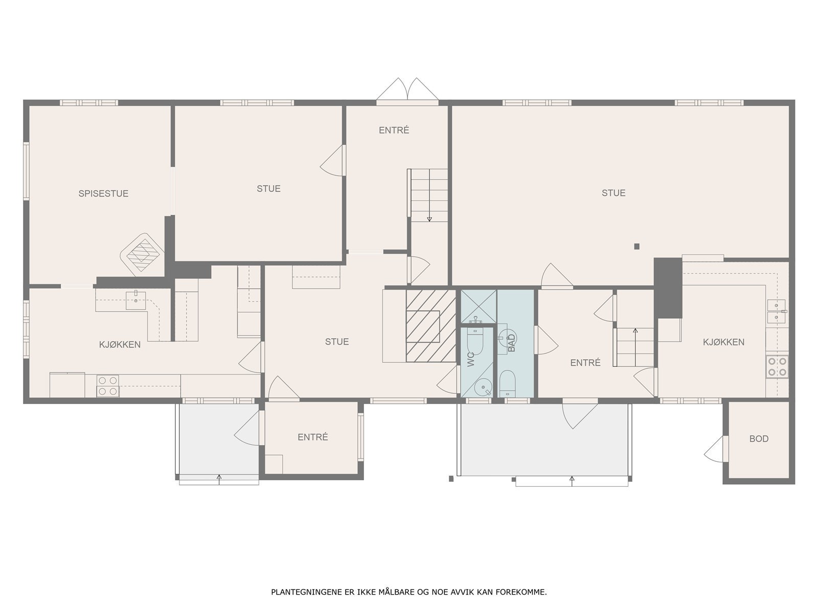 Plantegning 1. etasje. Galleribilde