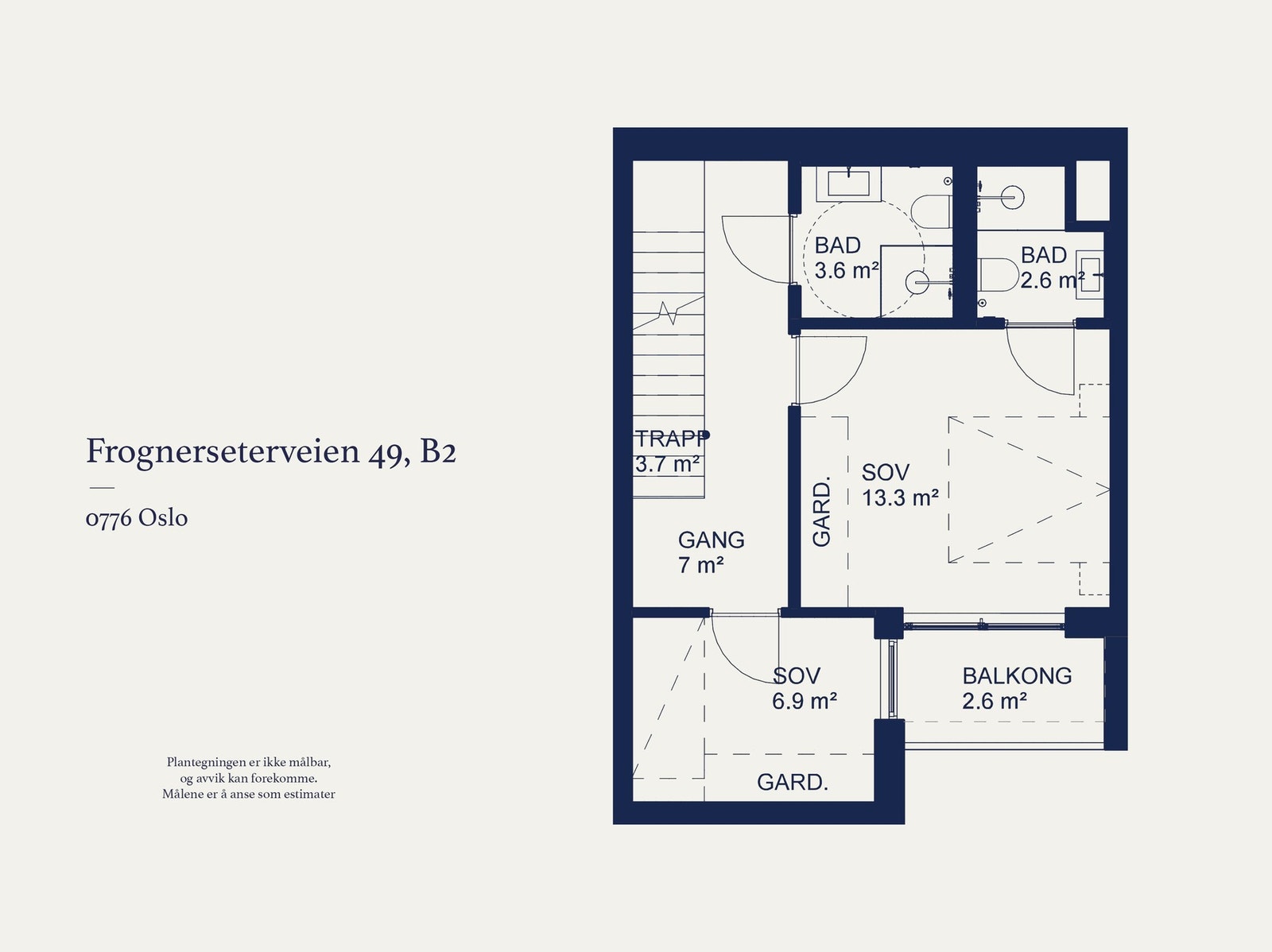 2. etasje består av to soverom og to baderom. Galleribilde