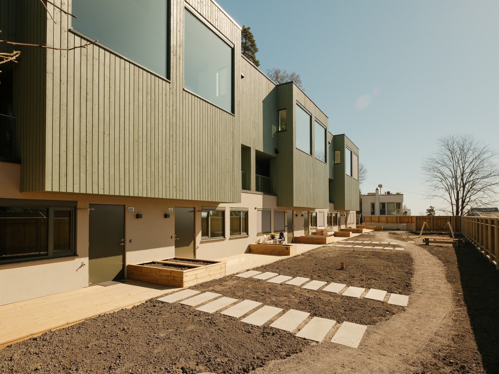 I et av Oslos mest ettertraktede strøk har det blitt bygget seks nye familievennlige rekkehus. Galleribilde